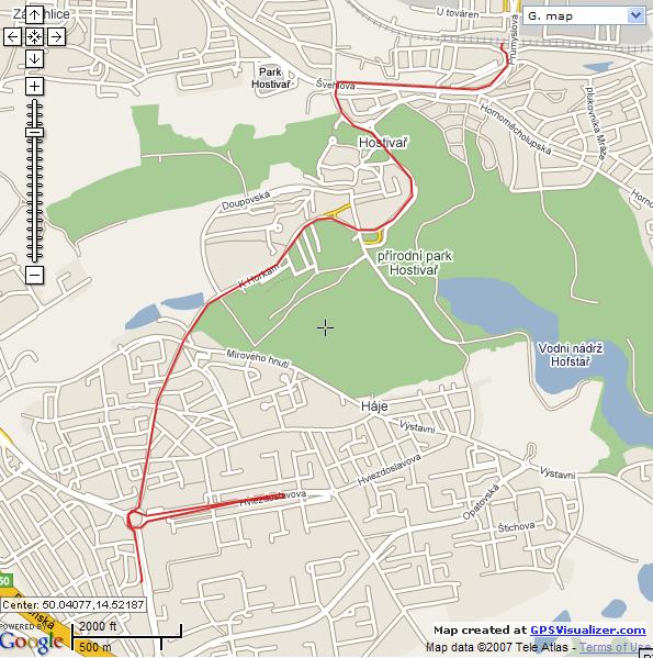 To je ��st na��ch map z GPS