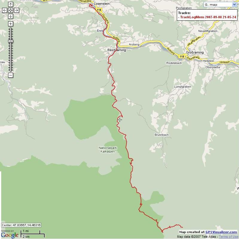 To je ��st na��ch map z GPS