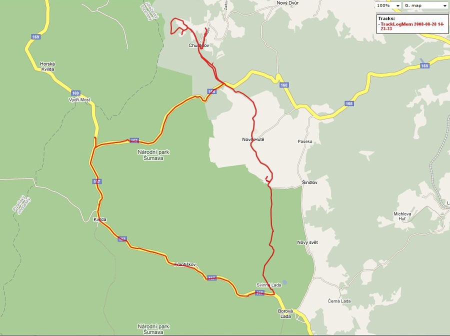 Jedna z na��ch cyklotrat�, ta nejleh�� z t�to akce.