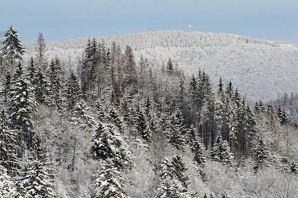 Pohled na �antoryji a rozhlednu na n�