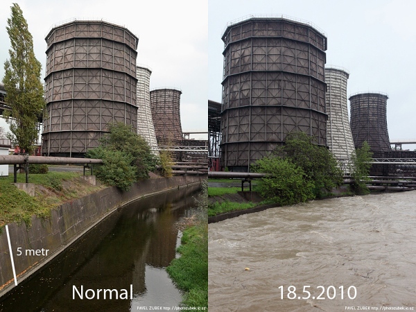 V T�ineck�ch �elez�rn�ch pod chlad�c�mi v�emi. M��ete porovnat stav.