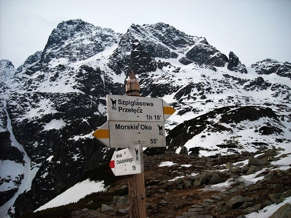 Jarn� skialpinismus v polsk�ch Tatr�ch