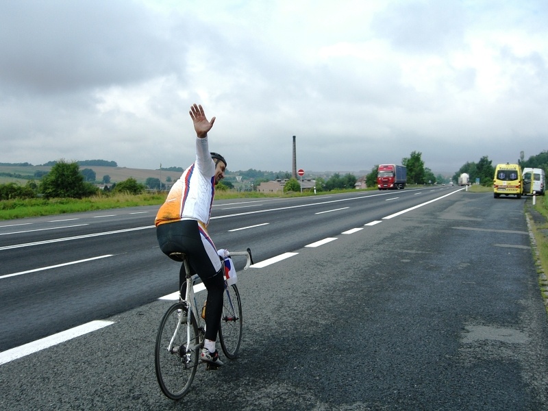 Z T�ince do Prahy na kolech